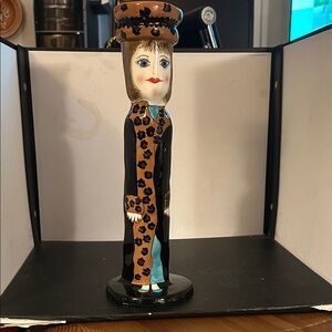 Bella Casa Lydia's Leopard Coat Vase Candle Holder